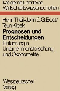 Produktbild: Prognosen und Entscheidungen