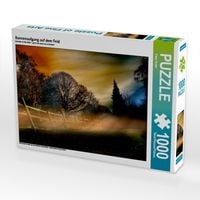 Produktbild: CALVENDO Puzzle Sonnenaufgang auf dem Feld | 1000 Teile Lege-Gr&ouml;&szlig;e 64x48cm Foto-Puzzle f&uuml;r gl&uuml;ckliche Stunden
