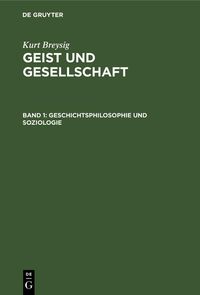 Produktbild: Geschichtsphilosophie und Soziologie