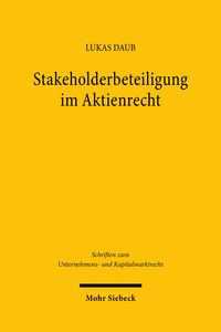 Produktbild: Stakeholderbeteiligung im Aktienrecht
