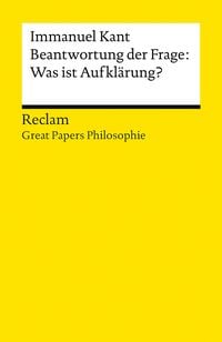 Produktbild: Beantwortung der Frage: Was ist Aufkl&auml;rung?