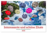 Produktbild: Interessante und sch&ouml;ne Zitate (Wandkalender 2026 DIN A4 quer), CALVENDO Monatskalender