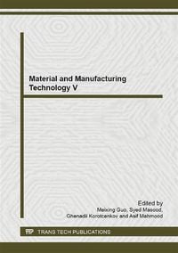 Produktbild: Material and Manufacturing Technology V