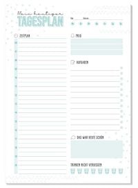 Produktbild: paper&you Block A5 Tagesplaner [Mint]