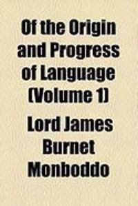 Produktbild: Of the Origin and Progress of Language (Volume 1)