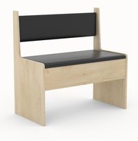 Produktbild: Holz Eckbank Sitzbank Bank Truhe Esal Breite 80 cm