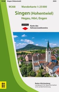 Produktbild: W268 Wanderkarte 1:25 000 Singen (Hohentwiel)