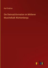 Produktbild: Die Steinsalzformation im Mittleren Muschelkalk W&uuml;rttembergs