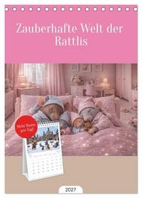 Produktbild: Tischplaner 2027 - Zauberhafte Welt der Rattlis (A5 Tischkalender zum Aufstellen) CALVENDO