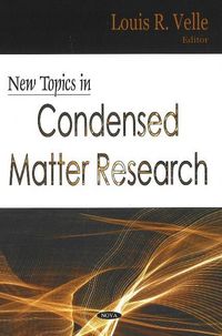 Produktbild: New Topics in Condensed Matter Research