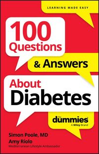Produktbild: 100 Questions & Answers About Diabetes For Dummies