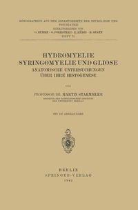 Produktbild: Hydromyelie Syringomyelie und Gliose
