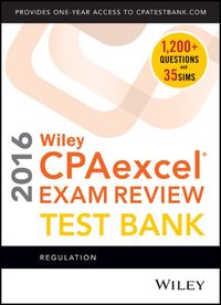 Produktbild: Wiley CPAexcel Exam Review 2016 Test Bank