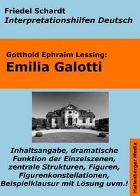 Produktbild: Emilia Galotti - Lekt&uuml;rehilfe und Interpretationshilfe. Interpretationen und Vorbereitungen f&uuml;r den Deutschunterricht.