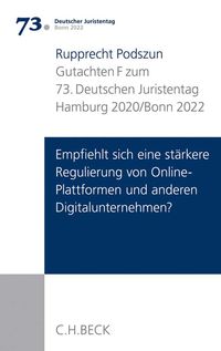 Produktbild: Verhandlungen 73. Dt Juristentages HH 2020/Bonn22 Bd. 1