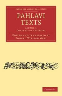 Produktbild: Pahlavi Texts - Volume 4