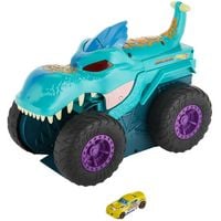 Produktbild: Hot Wheels Monster Trucks autofressender Mega-Wrex, inkl. 1 Spielzeugauto
