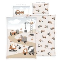 Produktbild: Klaus Hering 2485435063 - babybest&reg; Bettw&auml;sche, Baustelle, Made in Green, 40x60+100x135 cm
