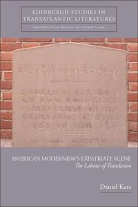 Produktbild: American Modernism's Expatriate Scene
