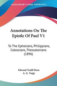 Produktbild: Annotations On The Epistle Of Paul V1