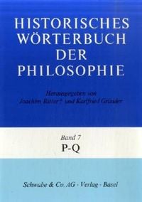 Produktbild: Historisches W&ouml;rterbuch der Philosophie (HWPH). Band 7, P-Q
