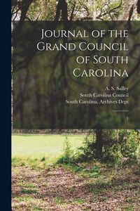 Produktbild: Journal of the Grand Council of South Carolina: 1
