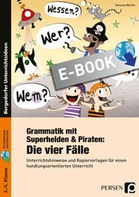 Produktbild: Grammatik mit Superhelden & Piraten: Die 4 F&auml;lle