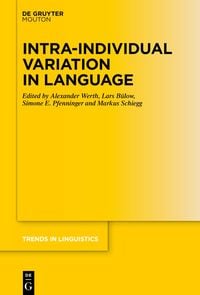 Produktbild: Intra-individual Variation in Language