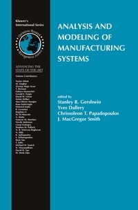 Produktbild: Analysis and Modeling of Manufacturing Systems
