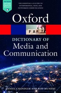 Produktbild: A Dictionary of Media and Communication