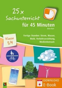 Produktbild: 25 x Sachunterricht f&uuml;r 45 Minuten &ndash; Klasse 3/4