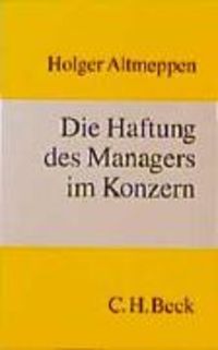 Produktbild: Die Haftung des Managers im Konzern