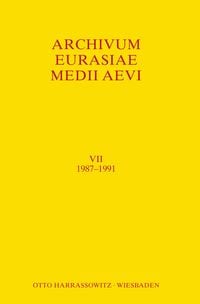 Produktbild: Archivum Eurasiae Medii Aevi VII 1987-1991