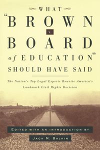 Produktbild: What Brown v. Board of Education Should Have Said