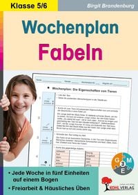 Produktbild: Wochenplan Fabeln / Klasse 5-6