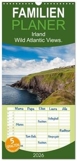 Produktbild: Familienplaner 2026 - Irland. Wild Atlantic Views. mit 5 Spalten (Wandkalender, 21 x 45 cm) CALVENDO