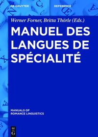 Produktbild: Manuel des langues de sp&eacute;cialit&eacute;