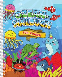 Produktbild: Ozean-Malbuch f&uuml;r Kinder ab 4 Jahren
