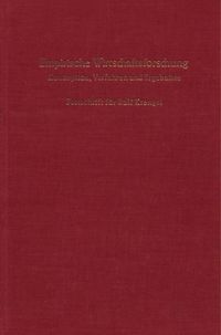 Produktbild: Empirische Wirtschaftsforschung.