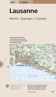Produktbild: Swisstopo 1 : 25 000 Lausanne