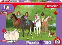 Bild vom Artikel Schmidt 56464 - Schleich, Horse Club, Ausritt ins Grüne, Kinderpuzzle mit Holstein Fohlen Figur, 150 Teile vom Autor 