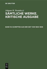 Produktbild: Schriften aus der Zeit von 1805-1806