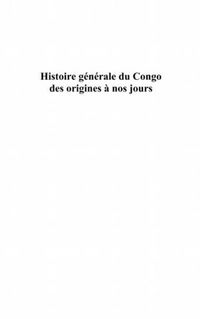 Produktbild: Histoire generale du congo des origines A nos jours (tome 4)
