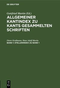 Produktbild: Stellenindex zu Band 1