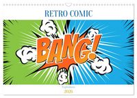 Produktbild: Retro Comic Explosions (Wandkalender 2026 DIN A3 quer), CALVENDO Monatskalender