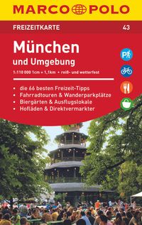 MARCO POLO Freizeitkarte 43 München und Umgebung 1:110.000 