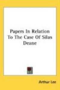 Produktbild: Papers in Relation to the Case of Silas Deane