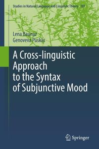 Produktbild: A Cross-linguistic Approach to the Syntax of Subjunctive Mood