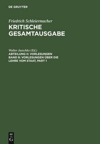 Produktbild: Vorlesungen &uuml;ber die Lehre vom Staat