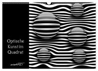 Produktbild: Optische Kunst im Quadrat (Wandkalender 2026 DIN A3 quer), CALVENDO Monatskalender